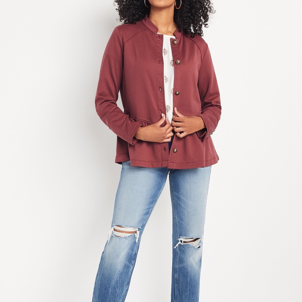 Maurices Mauve Utility Jacket